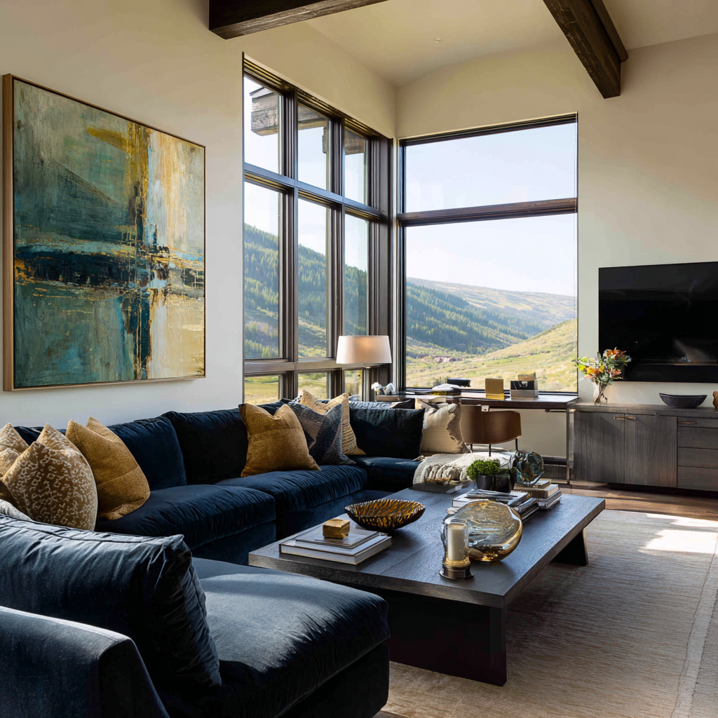 Spacious living room at SMHW Rehab treatment center in Turlock